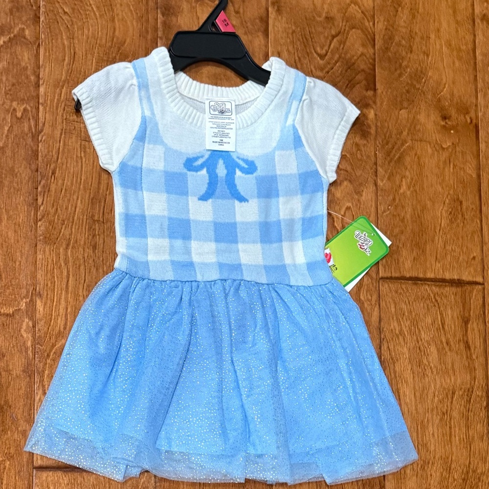 NWT Size 18M The Wizard of Oz Blue and White Checkered Dress